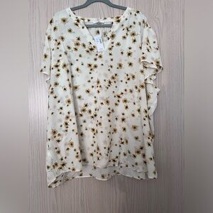 Maurices Floral V-Neck Blouse